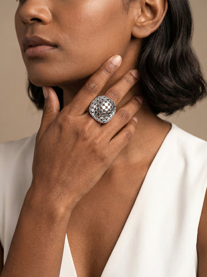 Barely There Rhodium Plated Ring (Size 14)