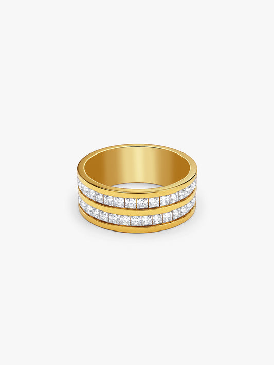 Rebel Mode Gold Plated Ring (Size 18)