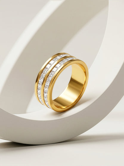 Rebel Mode Gold Plated Ring (Size 18)