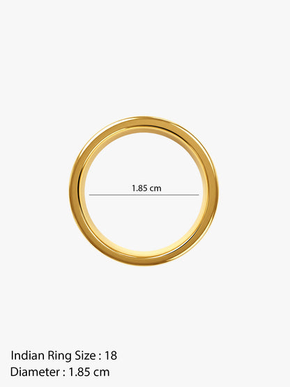 Rebel Mode Gold Plated Ring (Size 18)