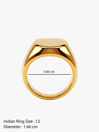 Front Row Gold Plated Ring (Size 12)