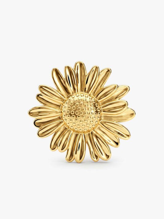 OnnMe by GIVA Bloom Theory Gold Plated Ring (Size 12)