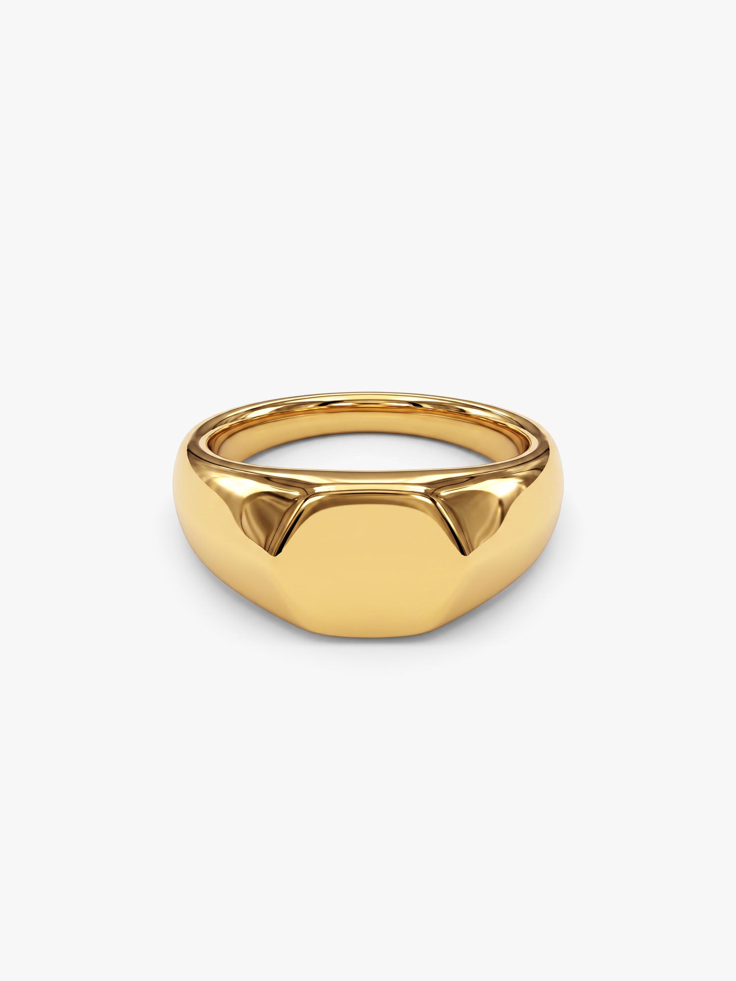IXIA by GIVA Say Less Gold Plated Ring For Men (Size 19)