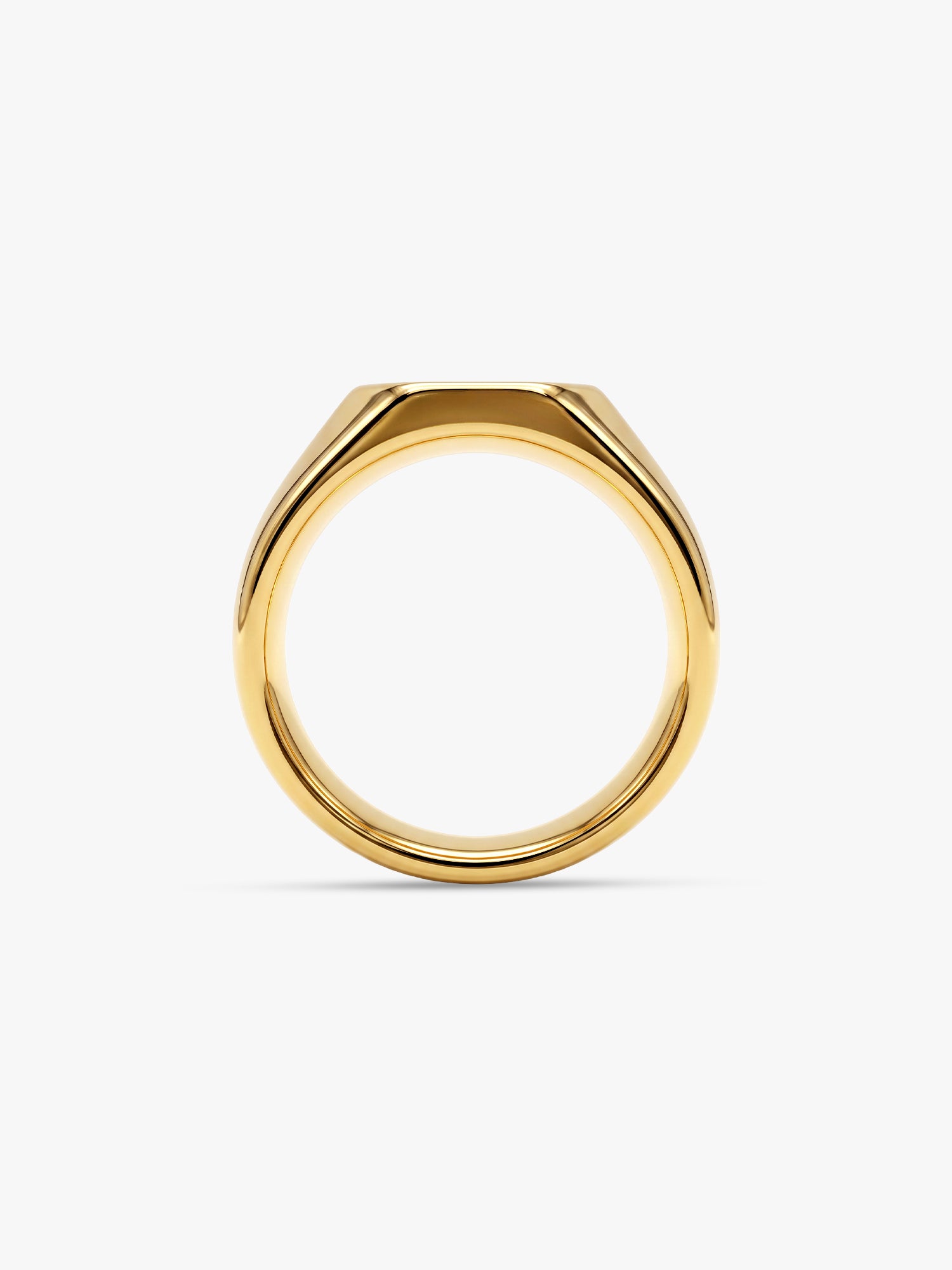 IXIA by GIVA Say Less Gold Plated Ring For Men (Size 19)