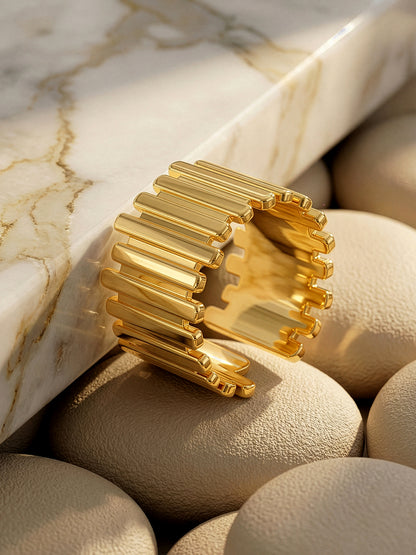 Picket Gold Plated Ring (Size 20)