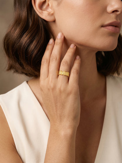 Picket Gold Plated Ring (Size 20)