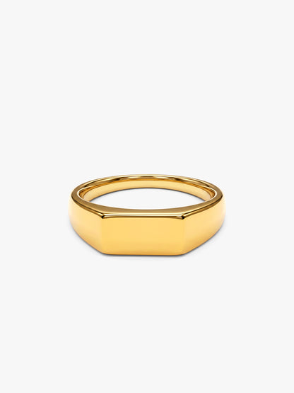 IXIA by GIVA Precision Mode Gold Plated Ring For Men (Size 18)