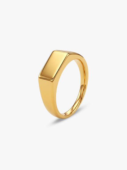 IXIA by GIVA Precision Mode Gold Plated Ring For Men (Size 18)