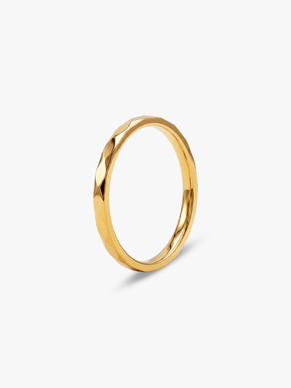 IXIA by GIVA Low Key OP Gold Plated Ring For Men (Size 21)