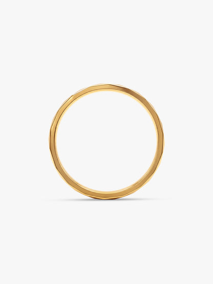 IXIA by GIVA Low Key OP Gold Plated Ring For Men (Size 21)