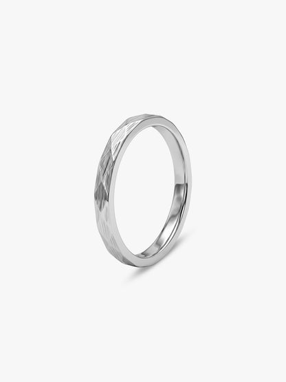 IXIA by GIVA Ironclad Rhodium Plated Ring For Men (Size 20)