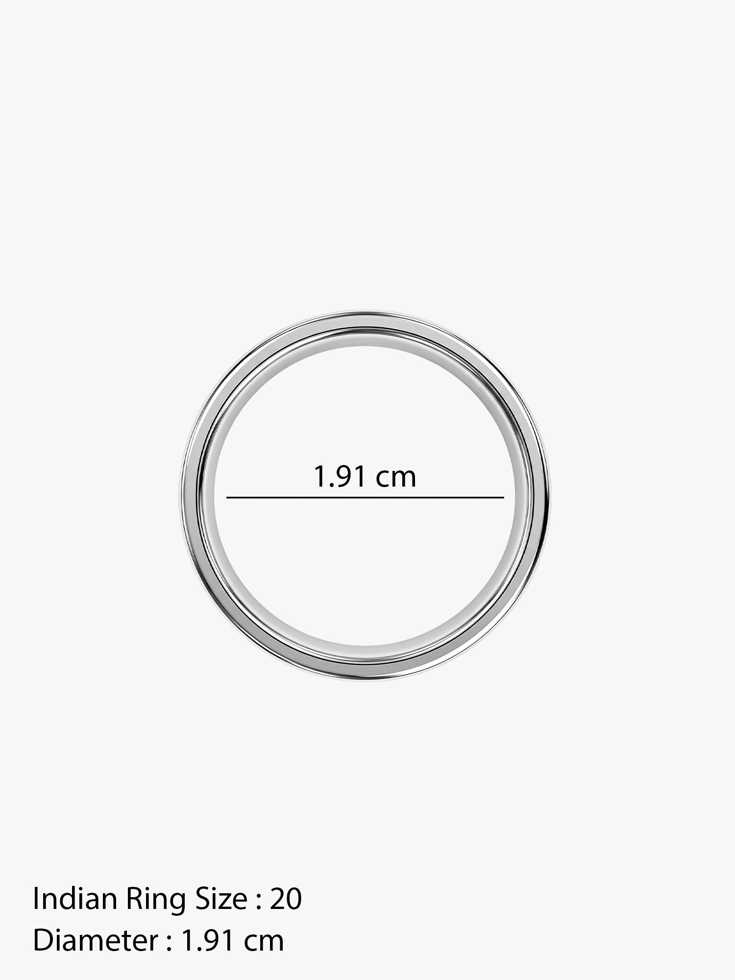 IXIA by GIVA Baller Rhodium Plated Ring For Men (Size 20)