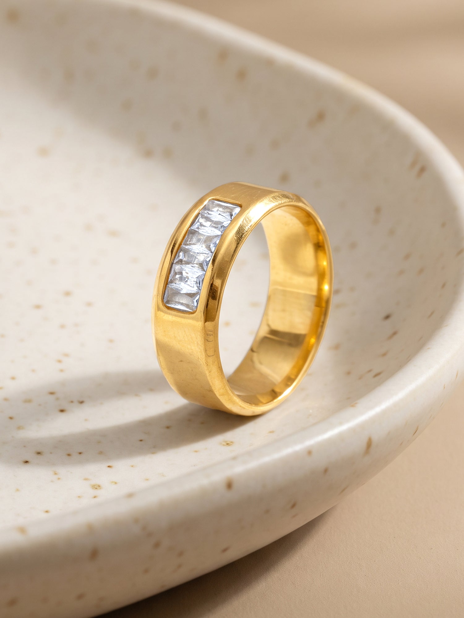 IXIA by GIVA Las Vegas Luck Gold Plated Ring For Men (Size 20)