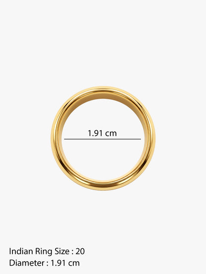 IXIA by GIVA Las Vegas Luck Gold Plated Ring For Men (Size 20)
