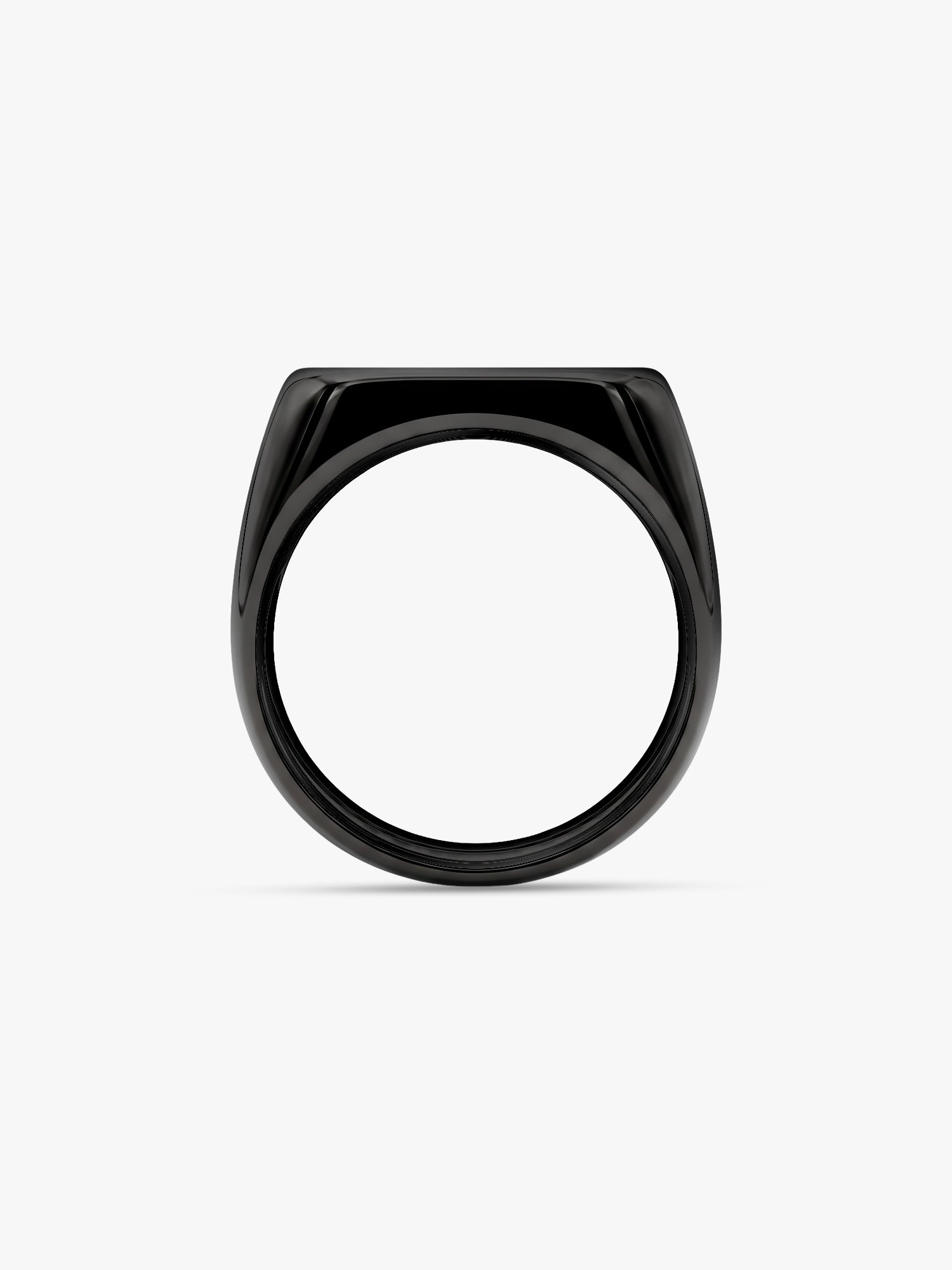 IXIA by GIVA Millenial Coded Black Rhodium Ring For Men (Size 20)