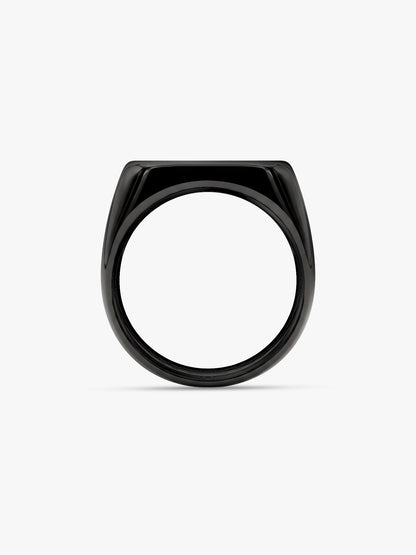 IXIA by GIVA Millenial Coded Black Rhodium Ring For Men (Size 20)