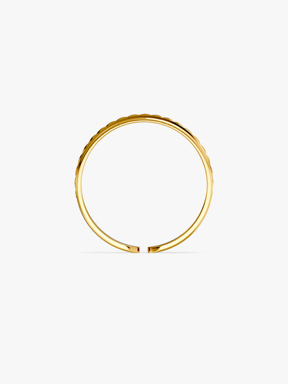 Faux Gold Plated Stack Ring (Size 14)