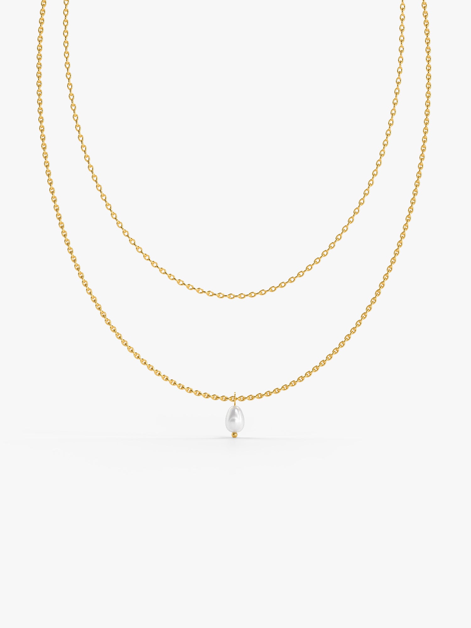 Barely There Gold Plated Layered Necklace