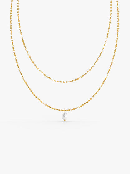 Barely There Gold Plated Layered Necklace