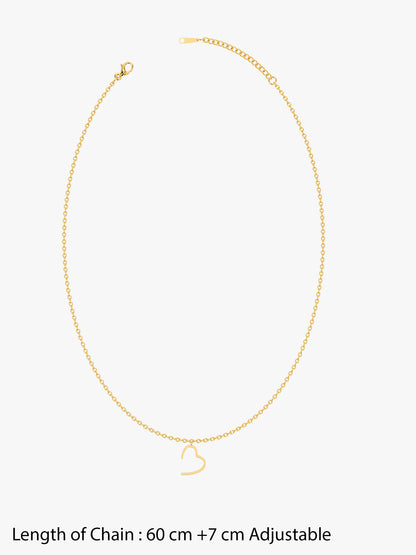 Heartline Gold Plated Necklace