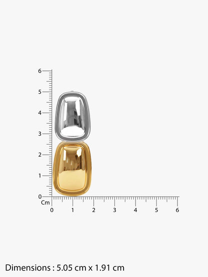 Split Decision Dual Tone Earrings
