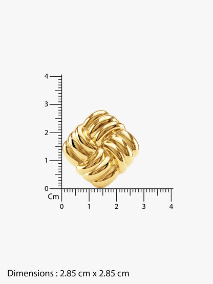 Wire Mood Gold Plated Pendant with Chain