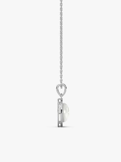 Kriti Sanon Silver Pearl Pendant with Link Chain