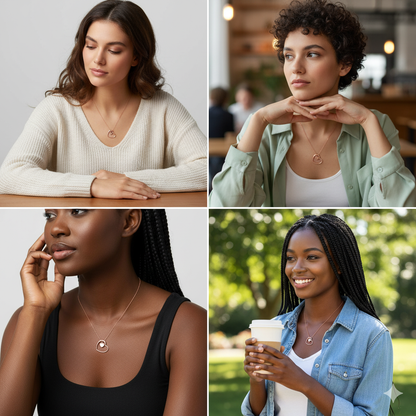 Anushka Sharma Rose Gold Heart Necklace