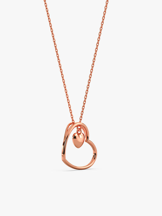 Rose Gold Heart Necklace
