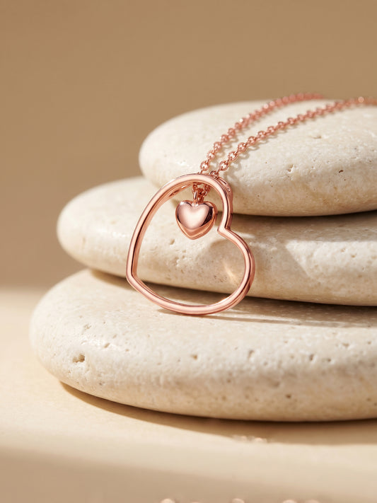 Rose Gold Heart Necklace