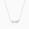 Anushka Sharma Silver Leaf Necklace