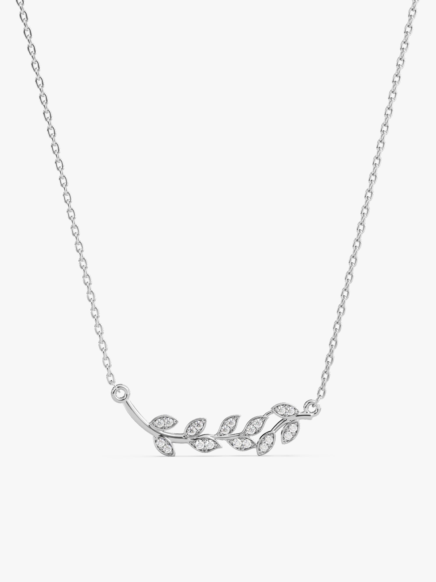 Silver Leaf Necklace