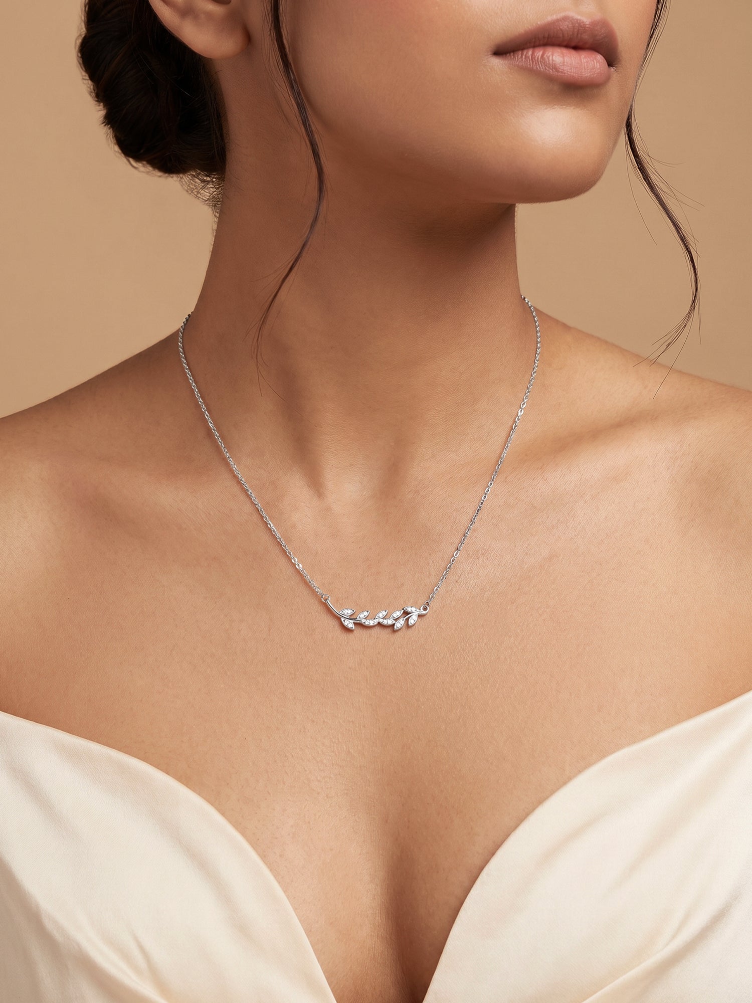 Silver Leaf Necklace