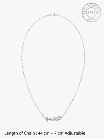 Silver Leaf Necklace