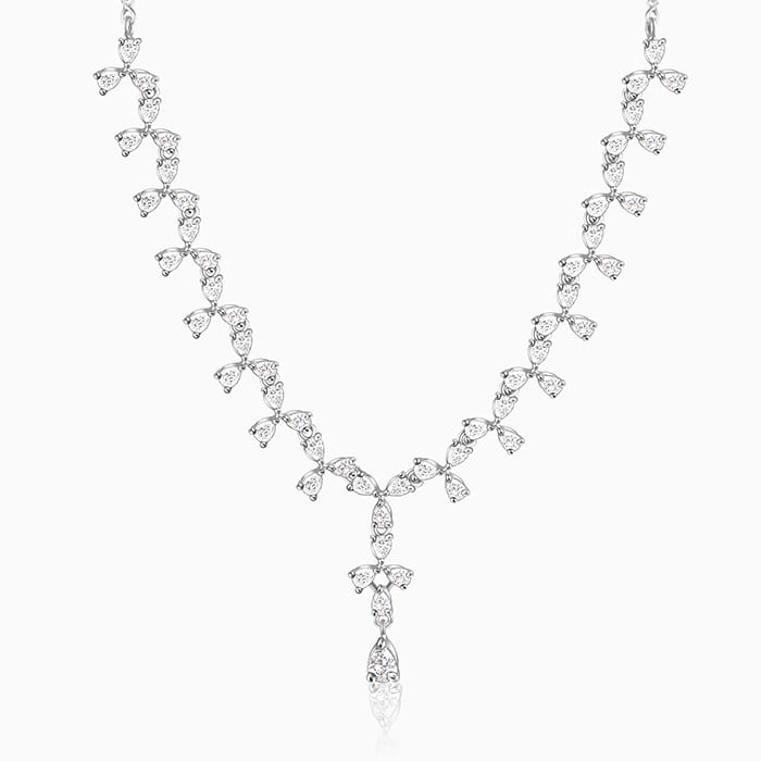 Silver Sparkling Beauty Necklace