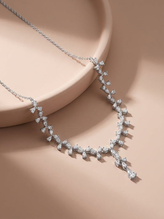 Silver Sparkling Beauty Necklace