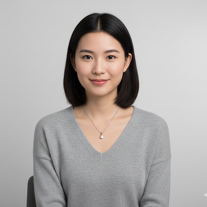 Silver Mini Solitaire Pendant with Link Chain