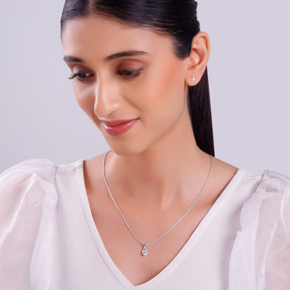 Silver Cute Zirconia Set