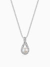 Kriti Sanon Silver Tear Drop Pearl Pendant With Link Chain