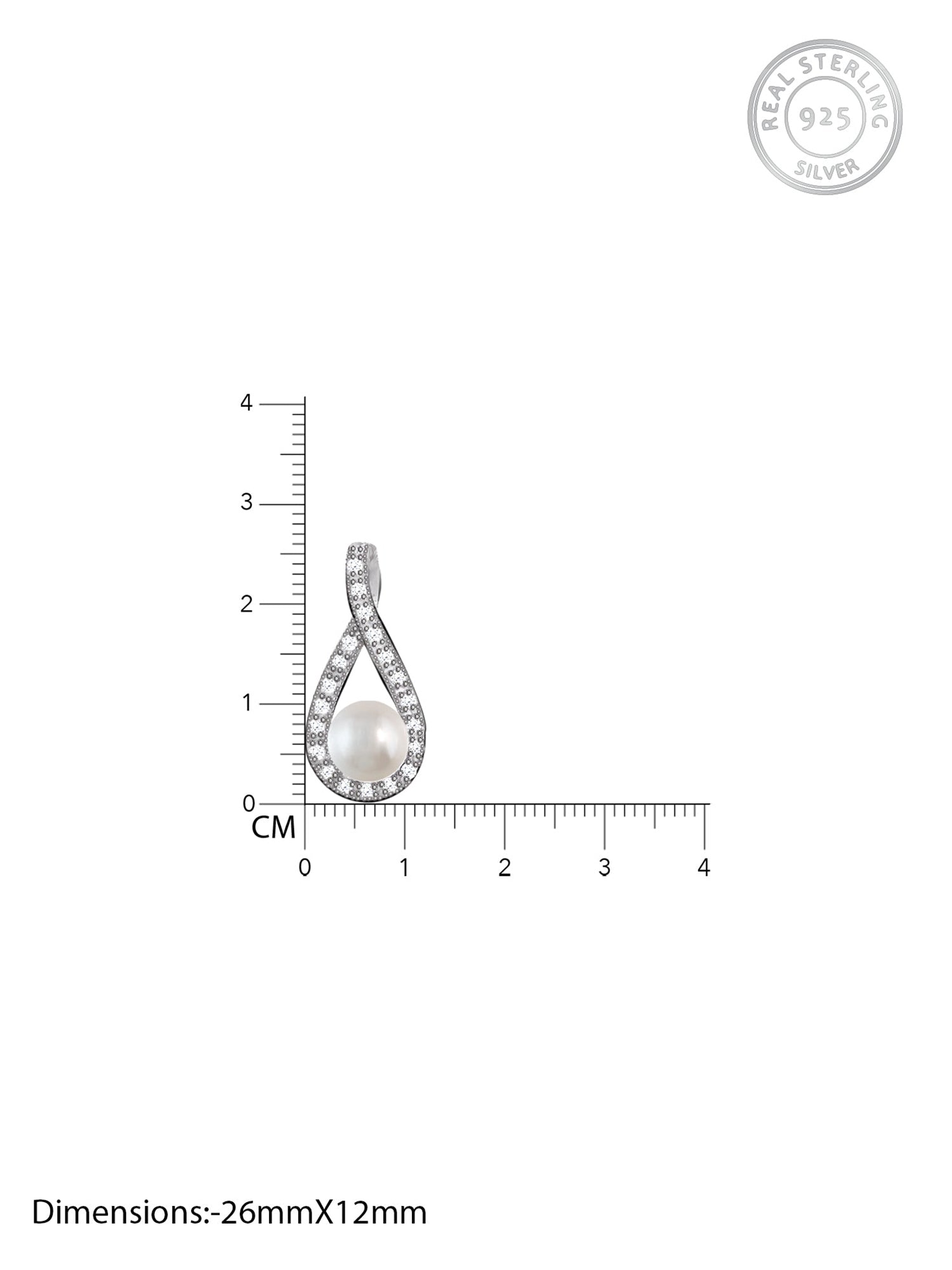 Kriti Sanon Silver Tear Drop Pearl Pendant With Link Chain
