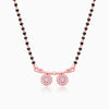 Rose Gold Zircon Traditional Mangalsutra