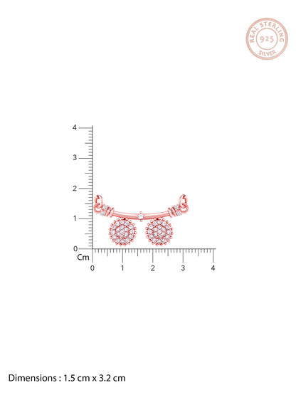 Rose Gold Zircon Traditional Mangalsutra