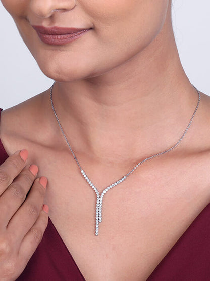 Silver Collide Necklace