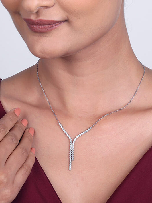 Silver Collide Necklace