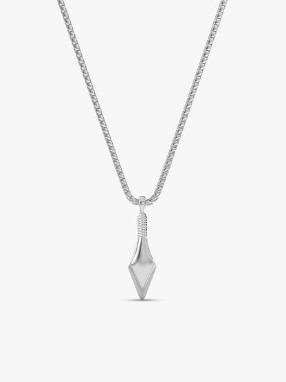 Aditya Roy Kapur Silver Kite Pendant with Box Chain For Him