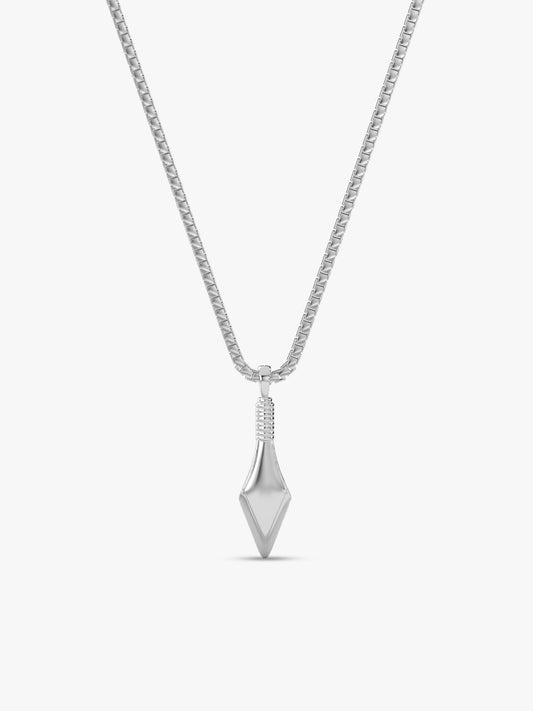 Aditya Roy Kapur Silver Kite Pendant with Box Chain For Him