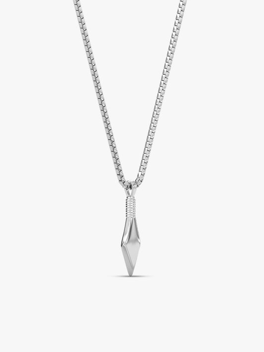 Aditya Roy Kapur Silver Kite Pendant with Box Chain For Him