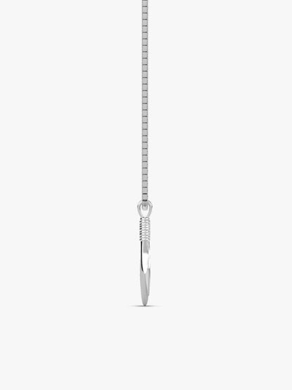 Aditya Roy Kapur Silver Kite Pendant with Box Chain For Him