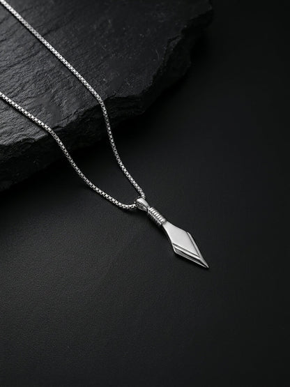 Aditya Roy Kapur Silver Kite Pendant with Box Chain For Him