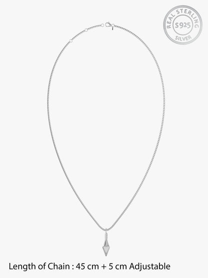 Aditya Roy Kapur Silver Kite Pendant with Box Chain For Him